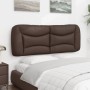 Gepolstertes Kopfteil aus braunem Kunstleder, 140 cm von , Kopf- und Fußteile - Ref: Foro24-374585, Preis: 82,61 €, Rabatt: %