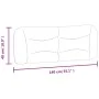 Gepolstertes Kopfteil aus braunem Kunstleder, 140 cm von , Kopf- und Fußteile - Ref: Foro24-374585, Preis: 74,50 €, Rabatt: %