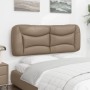 Cappuccino synthetic leather padded bed headboard 140 cm by , Headboards and footboards - Ref: Foro24-374587, Price: 82,90 €,...