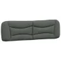 Padded headboard dark gray fabric 180 cm by , Headboards and footboards - Ref: Foro24-374601, Price: 60,57 €, Discount: %