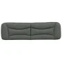 Padded headboard dark gray fabric 180 cm by , Headboards and footboards - Ref: Foro24-374601, Price: 60,57 €, Discount: %
