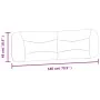 Gepolstertes Kopfteil aus dunkelgrauem Stoff, 180 cm von , Kopf- und Fußteile - Ref: Foro24-374601, Preis: 60,78 €, Rabatt: %