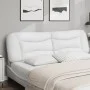 Cabecero de cama acolchado cuero sintético blanco 180 cm de , Cabeceros y pies de cama - Ref: Foro24-374608, Precio: 78,43 €,...