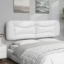 Cabecero de cama acolchado cuero sintético blanco 180 cm de , Cabeceros y pies de cama - Ref: Foro24-374608, Precio: 78,43 €,...