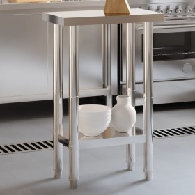 Mesa de trabajo de cocina acero inoxidable 55x55x85 cm
