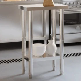 Stainless steel kitchen work table 55x55x85 cm by , Restoration - Ref: Foro24-376453, Price: 116,87 €, Discount: %