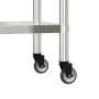 Kitchen work table with stainless steel wheels 110x55x85 cm by , Restoration - Ref: Foro24-376464, Price: 135,05 €, Discount: %