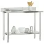 Kitchen work table and backsplash stainless steel 110x55x93 cm by , Restoration - Ref: Foro24-376466, Price: 167,97 €, Discou...