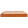 Estructura de cama madera maciza pino marrón cera 120x200 cm de , Camas y somieres - Ref: Foro24-3211838, Precio: 198,00 €