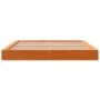 Estructura de cama madera maciza pino marrón cera 120x200 cm de , Camas y somieres - Ref: Foro24-3211838, Precio: 195,58 €, D...
