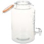 Dispensador de agua XXL con grifo vidrio transparente 8 L