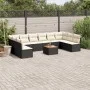 11-piece garden sofa set and black synthetic rattan cushions by , Garden sets - Ref: Foro24-3223795, Price: 576,44 €, Discoun...