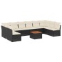 11-teiliges Gartensofa-Set und schwarze synthetische Rattankissen von , Gartensets - Ref: Foro24-3223795, Preis: 548,49 €, Ra...