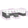 Set de sofás de jardín 11pzas con cojines ratán sintético beige de , Conjuntos de jardín - Ref: Foro24-3223797, Precio: 644,7...