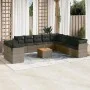 12-piece garden sofa set with gray synthetic rattan cushions by , Garden sets - Ref: Foro24-3223729, Price: 691,06 €, Discoun...