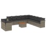 12-piece garden sofa set with gray synthetic rattan cushions by , Garden sets - Ref: Foro24-3223729, Price: 691,65 €, Discoun...