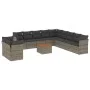 12-piece garden sofa set with gray synthetic rattan cushions by , Garden sets - Ref: Foro24-3223729, Price: 691,06 €, Discoun...