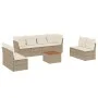 9-teiliges Gartensofa-Set mit beigen synthetischen Rattankissen von , Gartensets - Ref: Foro24-3223580, Preis: 546,61 €, Raba...