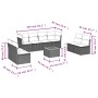 9-teiliges Gartensofa-Set mit beigen synthetischen Rattankissen von , Gartensets - Ref: Foro24-3223580, Preis: 527,37 €, Raba...