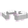 Set sofás de jardín con cojines 13 piezas ratán sintético gris de , Conjuntos de jardín - Ref: Foro24-3225381, Precio: 939,14...