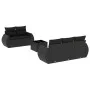 6-piece garden sofa set and black synthetic rattan cushions by , Garden sets - Ref: Foro24-3253432, Price: 430,46 €, Discount: %