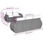 6-piece garden sofa set and black synthetic rattan cushions by , Garden sets - Ref: Foro24-3253432, Price: 430,46 €, Discount: %