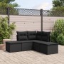 5-teiliges Gartenmöbel-Set und schwarze synthetische Rattankissen von , Gartensets - Ref: Foro24-3249554, Preis: 297,09 €, Ra...
