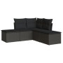 5-teiliges Gartenmöbel-Set und schwarze synthetische Rattankissen von , Gartensets - Ref: Foro24-3249554, Preis: 297,09 €, Ra...