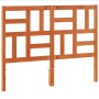 Wax brown solid pine wood bed headboard 160 cm by , Headboards and footboards - Ref: Foro24-844263, Price: 48,23 €, Discount: %
