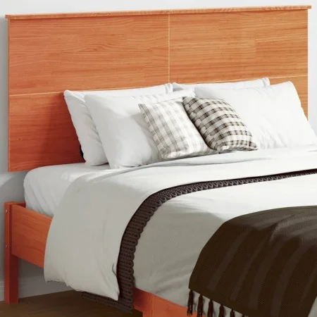 Cabecero de cama madera maciza de pino marrón cera 120 cm de , Cabeceros y pies de cama - Ref: Foro24-844372, Precio: 42,16 €...
