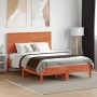 Cabecero de cama madera maciza de pino marrón cera 120 cm de , Cabeceros y pies de cama - Ref: Foro24-844372, Precio: 42,53 €