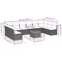 Set de sofás de jardín 11 pzas y cojines ratán sintético negro by , Garden sets - Ref: Foro24-3223794, Price: 629,93 €, Disco...