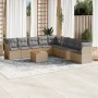 Juego de sofás jardín con cojines beige 10 pzas ratán sintético by , Garden sets - Ref: Foro24-3223693, Price: 604,94 €, Disc...