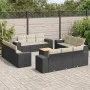 Set de sofás de jardín y cojines 13 pzas ratán sintético negro by , Garden sets - Ref: Foro24-3225377, Price: 931,55 €, Disco...