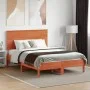 Cabecero de cama madera maciza de pino marrón cera 135 cm de , Cabeceros y pies de cama - Ref: Foro24-844373, Precio: 44,82 €...