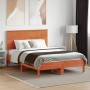 Cabecero de cama madera maciza de pino marrón cera 135 cm de , Cabeceros y pies de cama - Ref: Foro24-844373, Precio: 45,24 €...