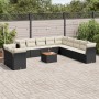 Set Gartensofas 12 Stück Kissen synthetisches Rattan schwarz von , Gartensets - Ref: Foro24-3223725, Preis: 662,00 €, Rabatt: %