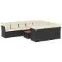 Set mit 11 Stück Gartensofas und Kissen synthetisches Rattan schwarz von , Gartensets - Ref: Foro24-3223837, Preis: 636,48 €,...