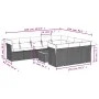 Set mit 11 Stück Gartensofas und Kissen synthetisches Rattan schwarz von , Gartensets - Ref: Foro24-3223837, Preis: 636,48 €,...