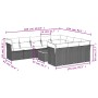 Set mit 11 Stück Gartensofas und Kissen synthetisches Rattan schwarz von , Gartensets - Ref: Foro24-3223837, Preis: 584,65 €,...