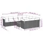 Set von 11-teiligen Gartensofas mit beigen Kissen aus synthetischem Rattan von , Gartensets - Ref: Foro24-3223840, Preis: 654...