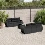 7-piece garden dining set and black synthetic rattan cushions by , Garden sets - Ref: Foro24-3253442, Price: 484,31 €, Discou...