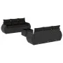 7-teiliges Garten-Essset und schwarze Kissen aus synthetischem Rattan von , Gartensets - Ref: Foro24-3253442, Preis: 508,53 €...
