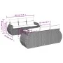 7-piece garden dining set and black synthetic rattan cushions by , Garden sets - Ref: Foro24-3253442, Price: 484,31 €, Discou...