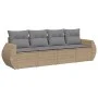 Garden sofa set with 4-piece synthetic rattan beige cushions by , Garden sets - Ref: Foro24-3253416, Price: 285,34 €, Discoun...