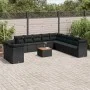 Garden sofa set 12 pieces with black synthetic rattan cushions by , Garden sets - Ref: Foro24-3223724, Price: 840,70 €, Disco...