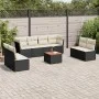 8-piece garden sofa set and black synthetic rattan cushions by , Garden sets - Ref: Foro24-3223578, Price: 496,61 €, Discount: %
