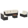 8-piece garden sofa set and black synthetic rattan cushions by , Garden sets - Ref: Foro24-3223578, Price: 496,61 €, Discount: %