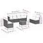 8-piece garden sofa set and black synthetic rattan cushions by , Garden sets - Ref: Foro24-3223578, Price: 496,61 €, Discount: %