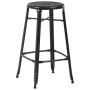 Küchenhocker 2 Einheiten aus schwarzem Stahl von vidaXL, Küchenhocker - Ref: Foro24-280077, Preis: 159,37 €, Rabatt: %